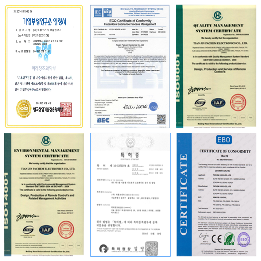 certifications